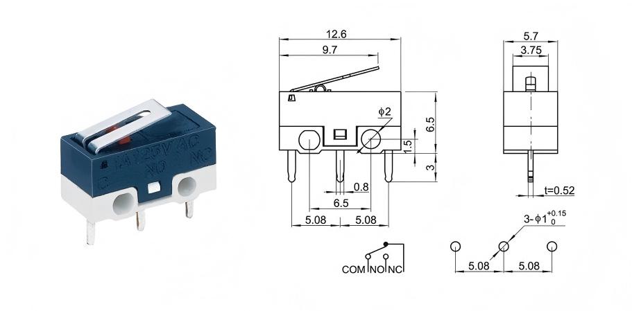 Прекидач миша за паметно закључавање врата