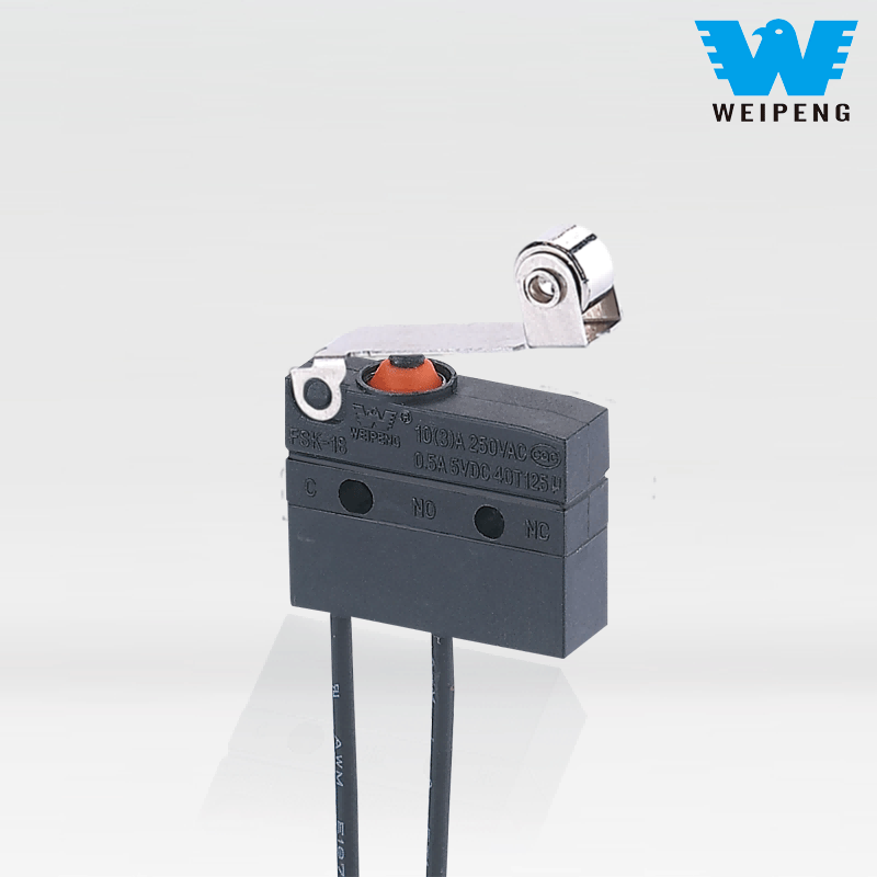 Водоотпорни микро прекидач са жицама и полугама