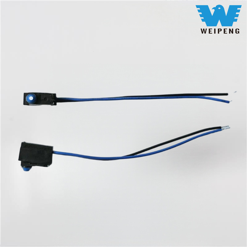 Водоотпорни микропрекидач типа пина са дугметом са водовима